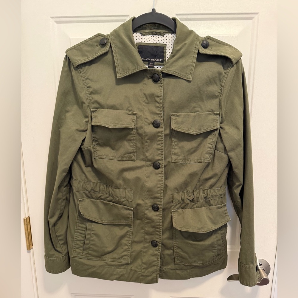 Banana Republic Women's Olive Green Classic Utility Jacket